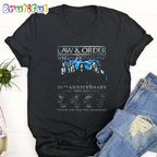 Law & Order Spec Victims Unit 25th Anniversary Thank You For The Memories T Shirt