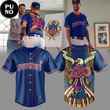 Lehigh Valley IronPigs Celebrate 250th of America Blue Baseball Jersey