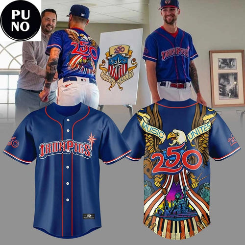 Lehigh Valley IronPigs Celebrate 250th of America Blue Baseball Jersey