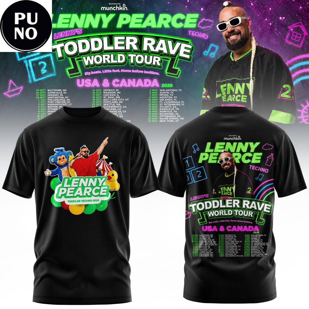 Lenny Pearce Toddler Rave World Tour 2026 USA & Canada Hoodie T-Shirt