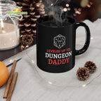 Leveled up to Dungeon Daddy Mug DnD Dungeons and Dragons Ceramic Coffee Gift