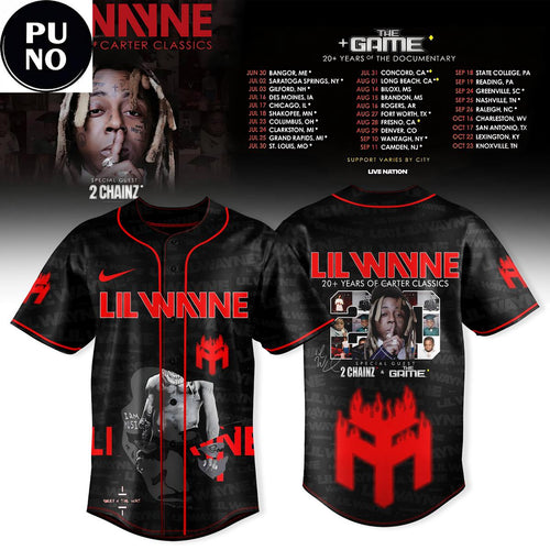 Lil Wayne 20+ Years of Carter Classics 2026 Baseball Jersey