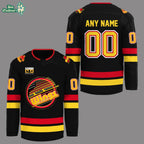 Limited Edition Canucks Night Custom Name And Number Hockey Jersey