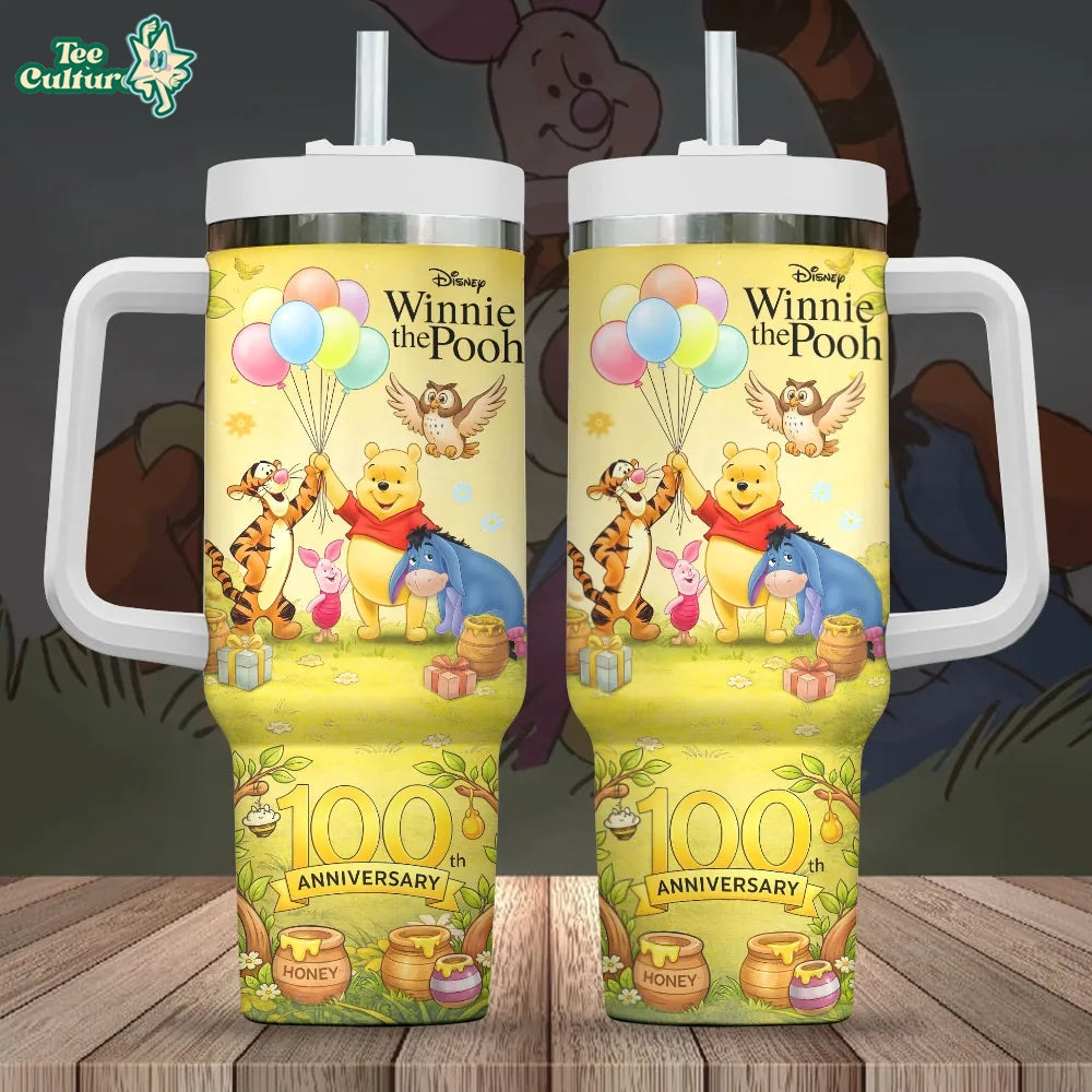 Limited Edition Winnie-the-Pooh 100th Anniversary 40oz Stanley Tumbler