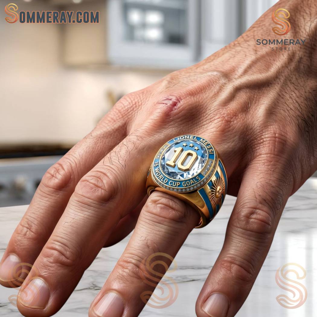 Lionel Messi 16 World Cup Goals Signature Ring
