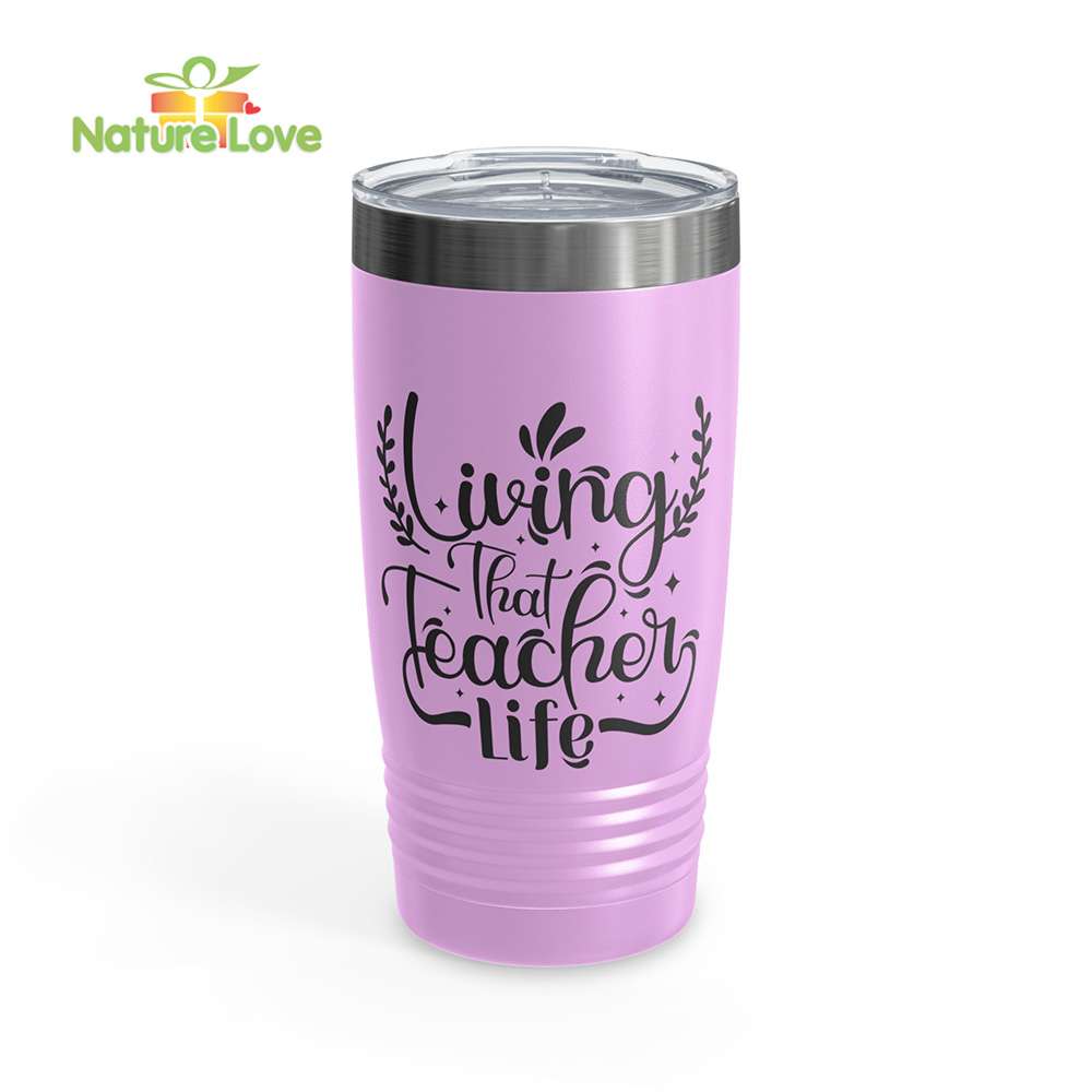 Living That Teacher Life Tumbler Back to School Gift