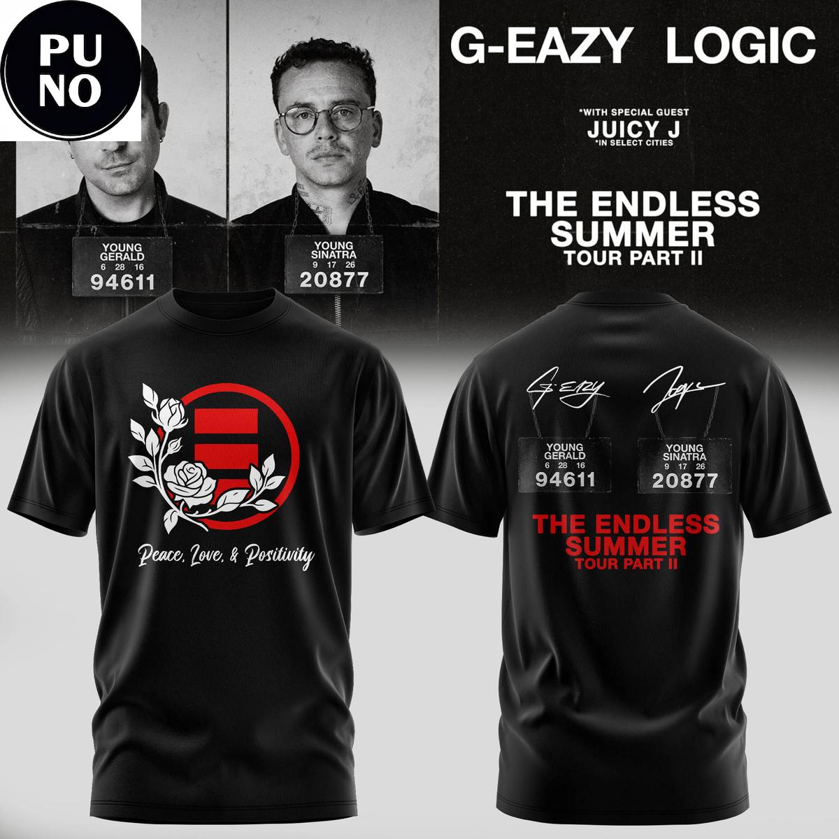 Logic & G-Eazy The Endless Summer Tour Part II 2026 Hoodie T-Shirt