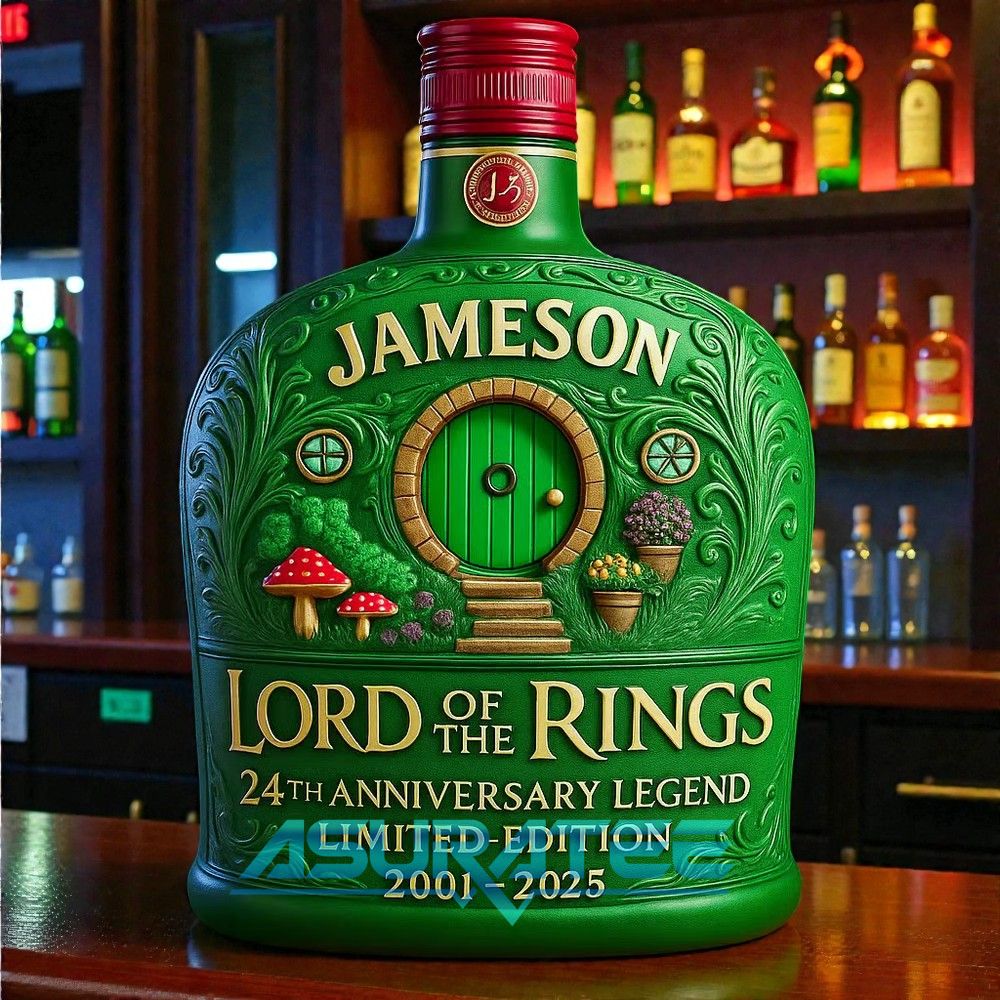 Lord of the Rings 24th Anniversary Whiskey Bottle
