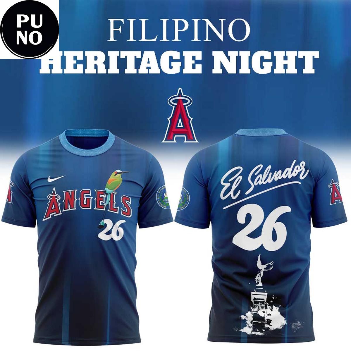 Los Angeles Angels Filipino Heritage Night 2026 Hoodie T-Shirt