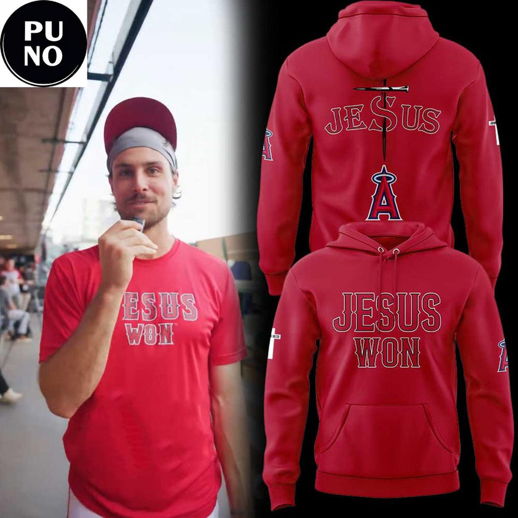 Los Angeles Angels Jesus Won 2026 New Hoodie T-Shirt