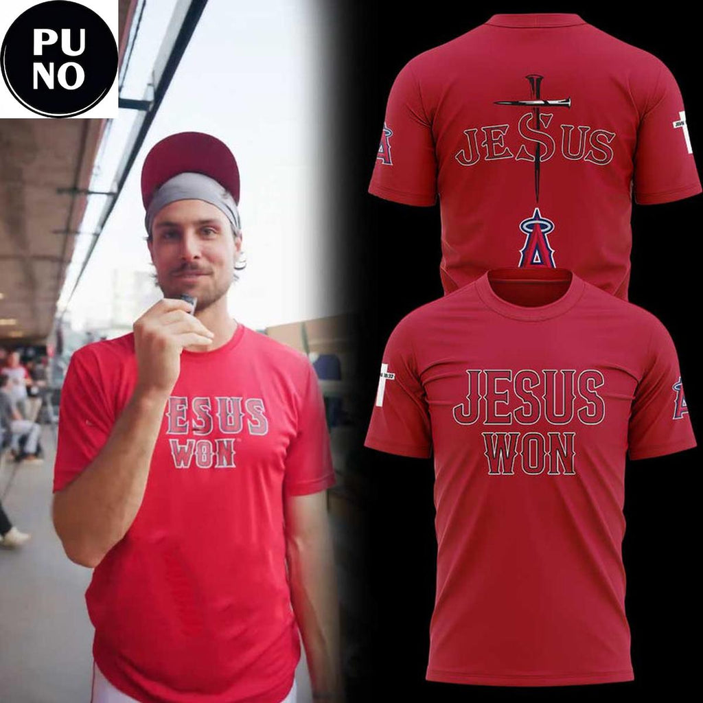 Los Angeles Angels Jesus Won 2026 New Hoodie T-Shirt