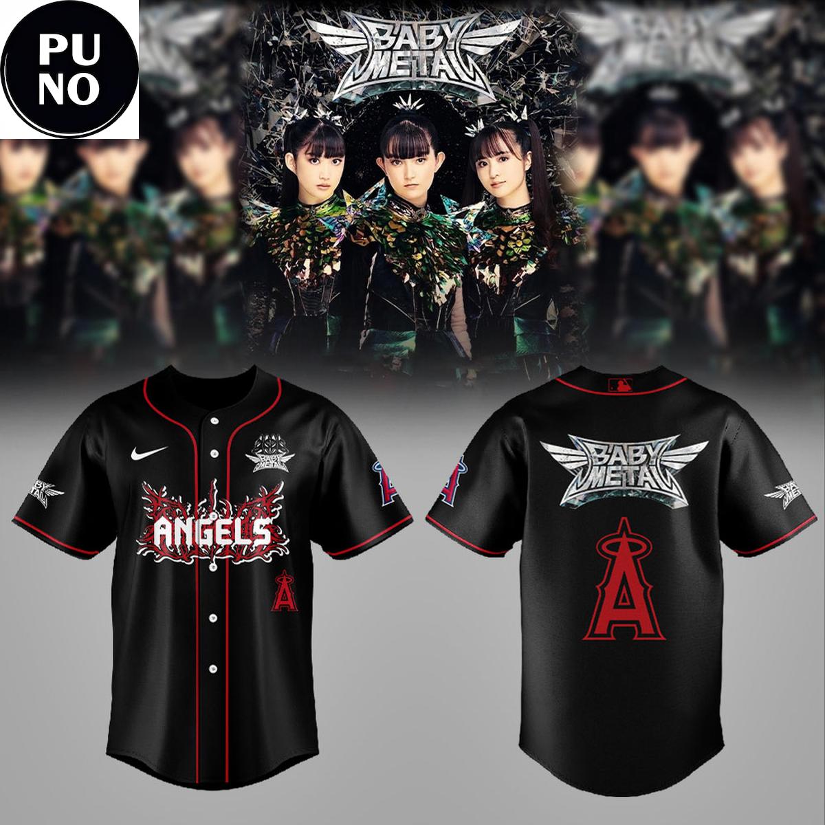Los Angeles Angels x Babymetal World Tour 2026 Baseball Jersey