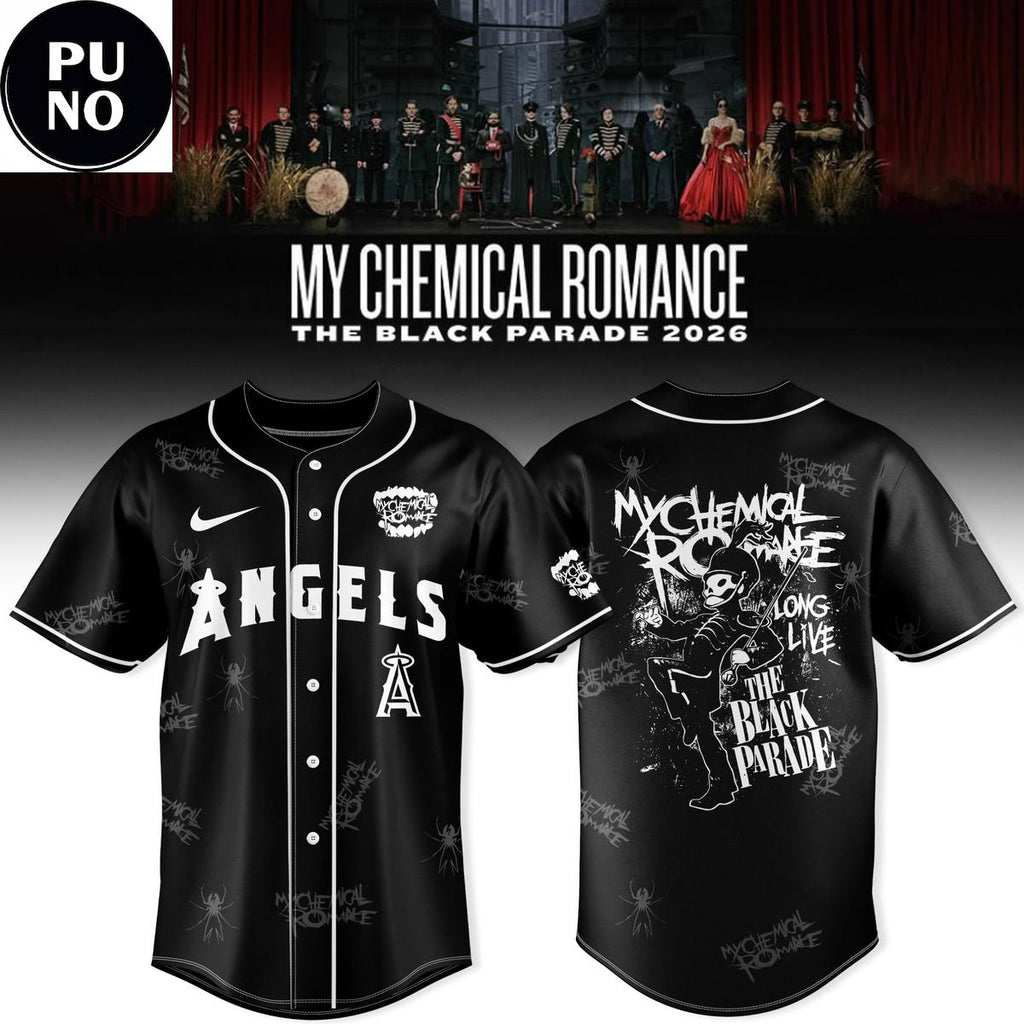 Los Angeles Angels x My Chemical Romance The Black Parade 2026 Baseball Jersey