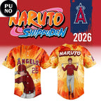 Los Angeles Angels x Naruto Shippuden Anime Night 2026 Baseball Jersey