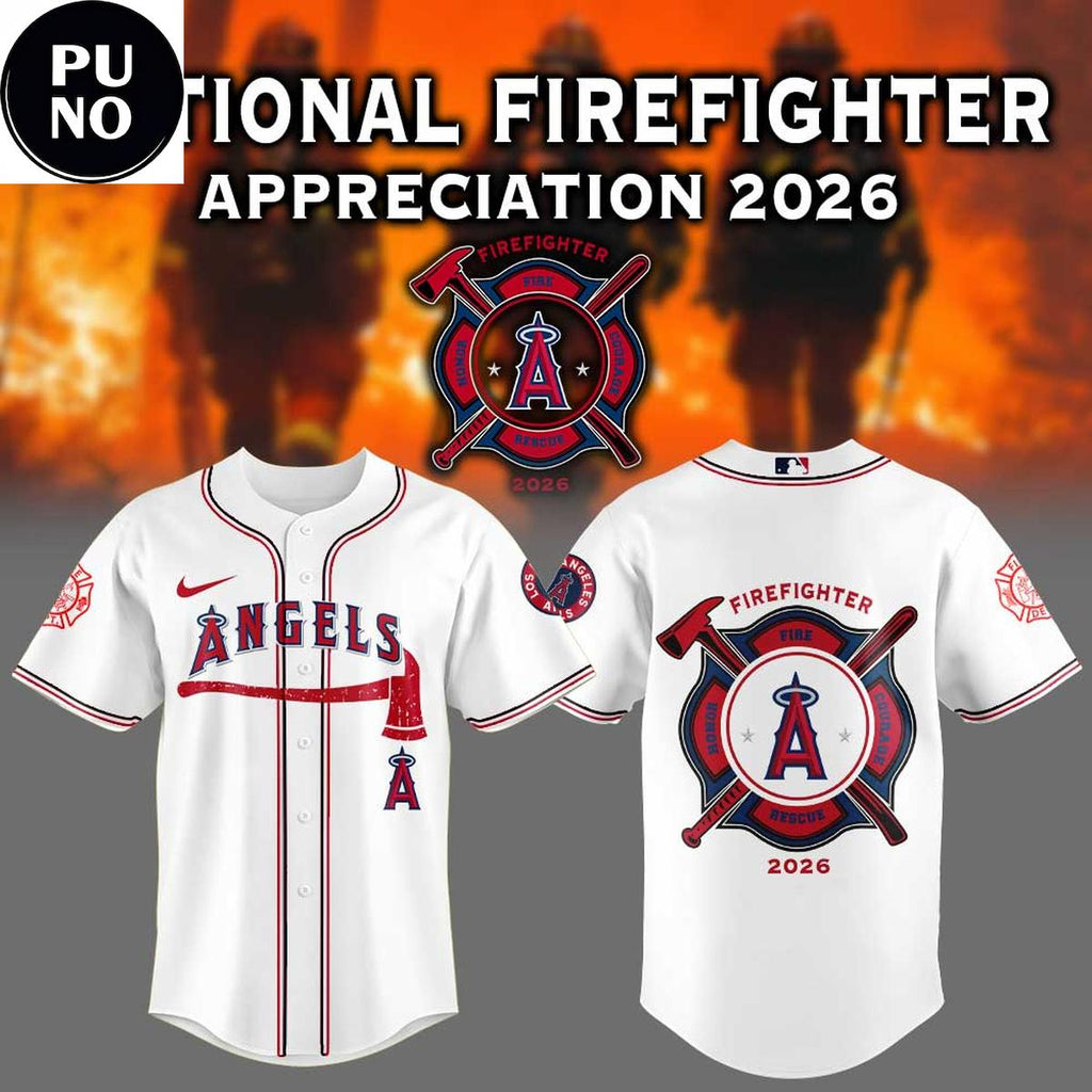 Los Angeles Angels x National Firefighter Appreciation 2026 Baseball Jersey