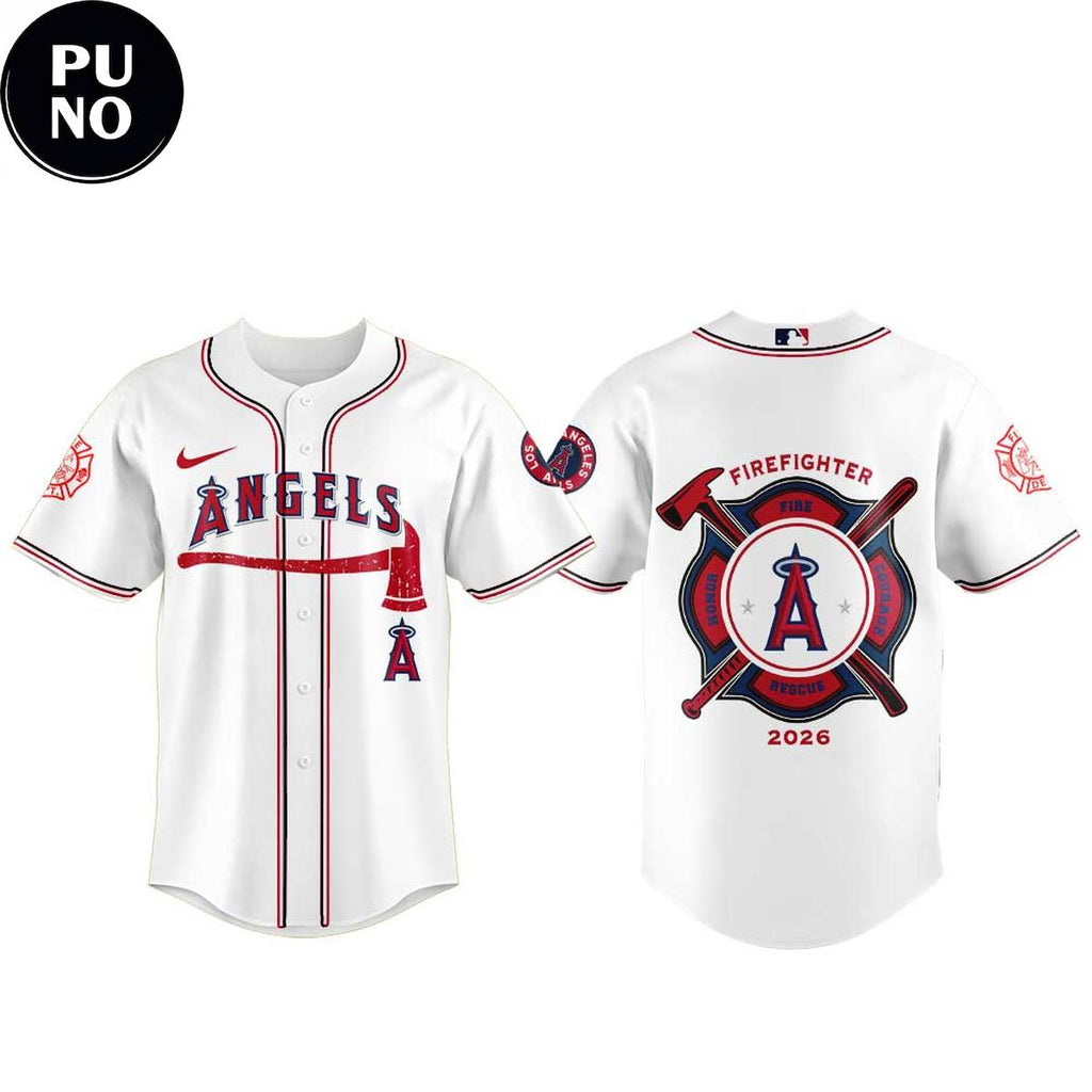Los Angeles Angels x National Firefighter Appreciation 2026 Baseball Jersey