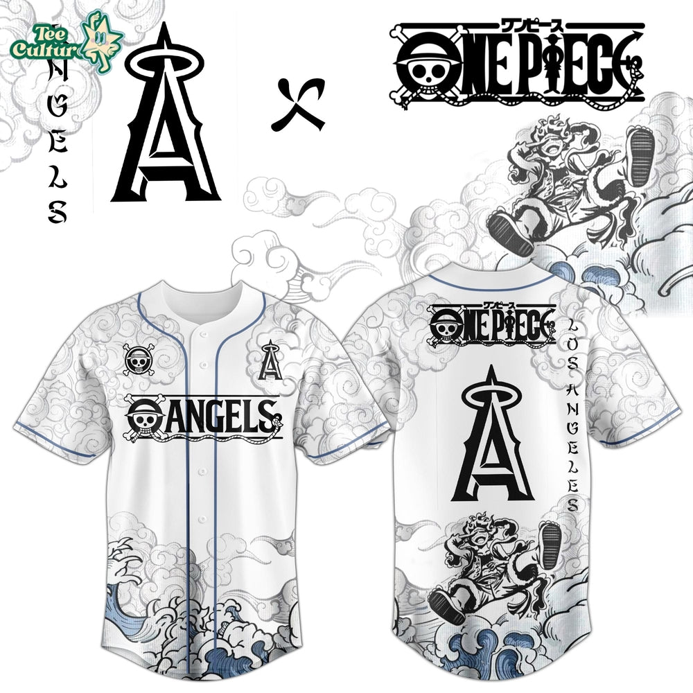 Los Angeles Angels x One Piece Jersey 2026 Luffy Gear 5