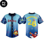 Los Angeles Angels x SpongeBob SquarePants Night 2026 Personalized Baseball Jersey