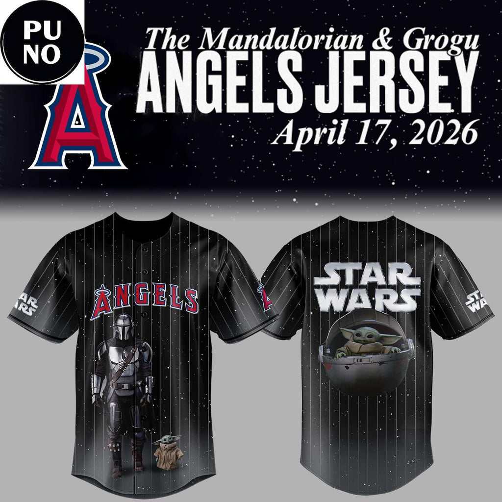 Los Angeles Angels x Star War Night 2026 The Mandalorian & Grogu Baseball Jersey