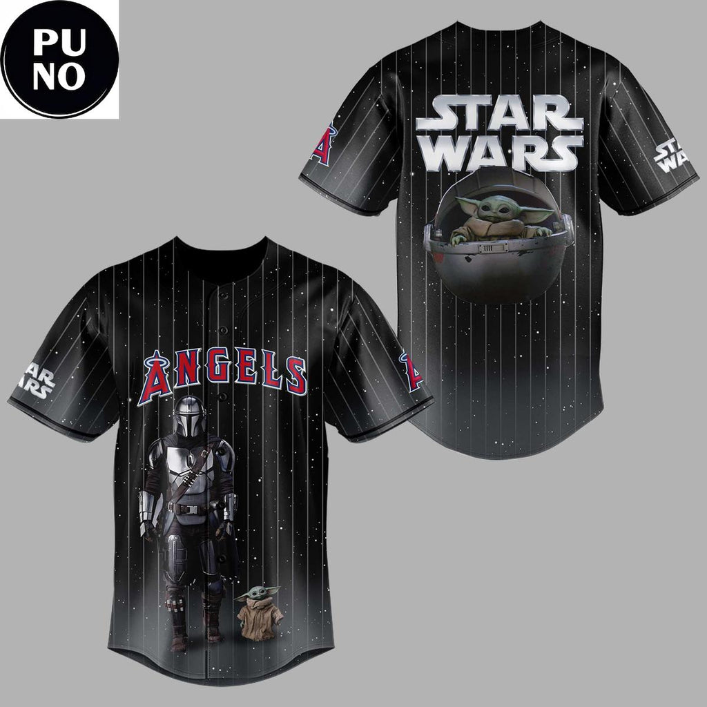 Los Angeles Angels x Star War Night 2026 The Mandalorian & Grogu Baseball Jersey