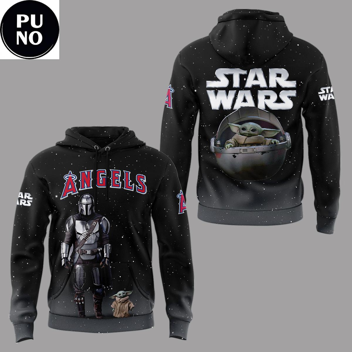 Los Angeles Angels x Star War Night 2026 The Mandalorian & Grogu Hoodie