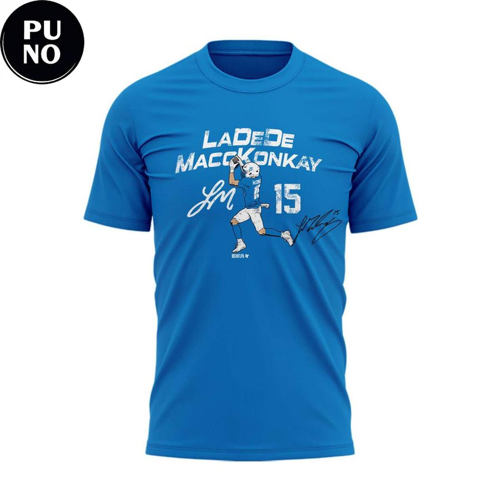 Los Angeles Chargers 2026 Ladd McConkey #15 Signature T-Shirt