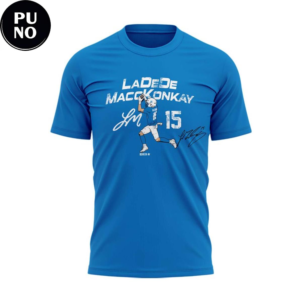 Los Angeles Chargers 2026 Ladd McConkey #15 Signature T-Shirt