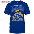 Los Angeles Chargers Flintstones Football T Shirt
