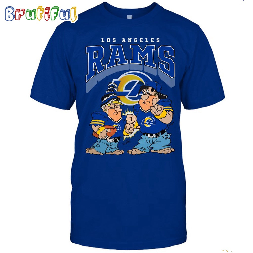 Los Angeles Chargers Flintstones Football T Shirt
