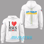 Los Angeles Chargers I Love Jesus Limited Edition Hoodie Set