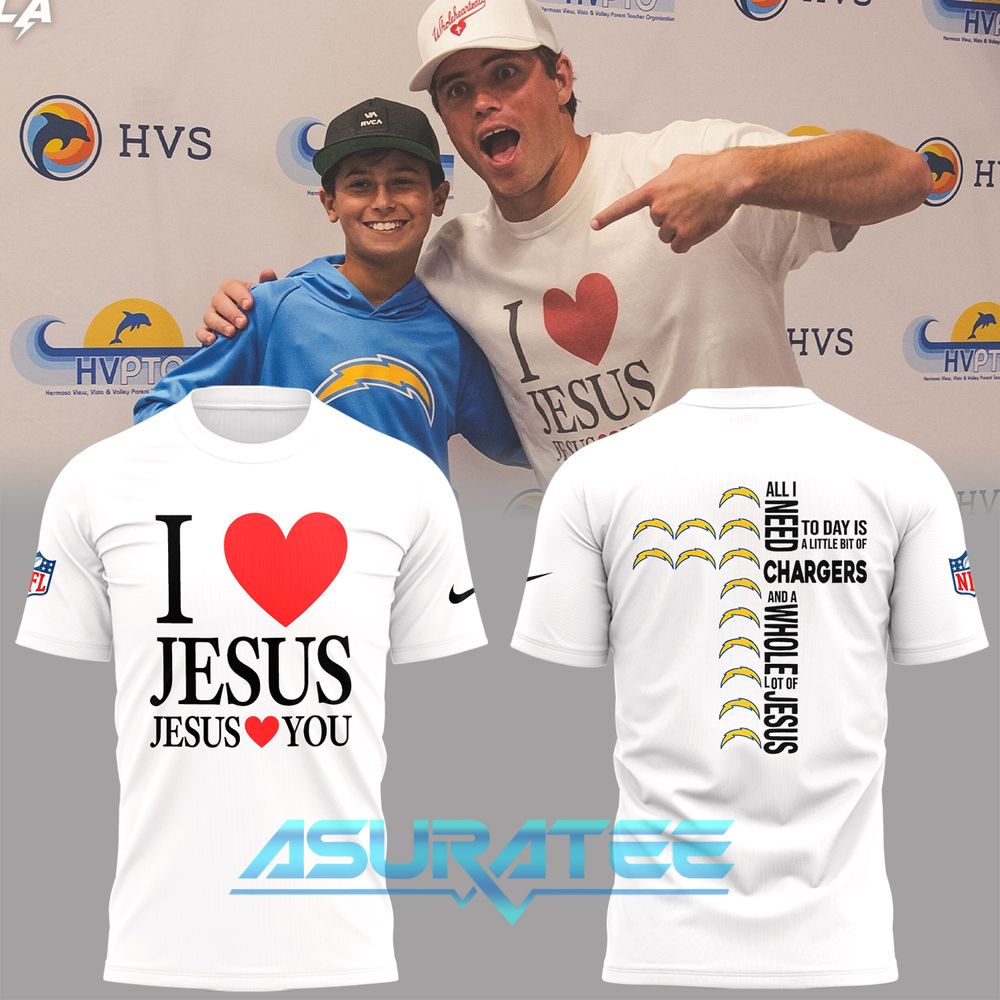 Los Angeles Chargers I Love Jesus Limited Edition Shirt