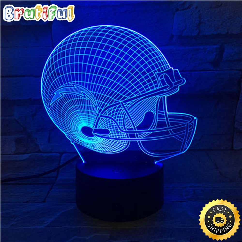 Los Angeles Chargers Night Light 3D Illusion LED Lamp