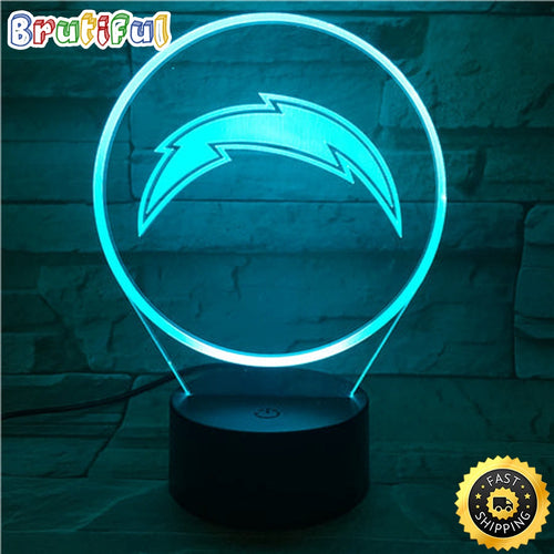 Los Angeles Chargers Night Light 3D LED Lamp