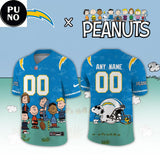 Los Angeles Chargers x Peanuts Night 2026 Personalized Football Jersey