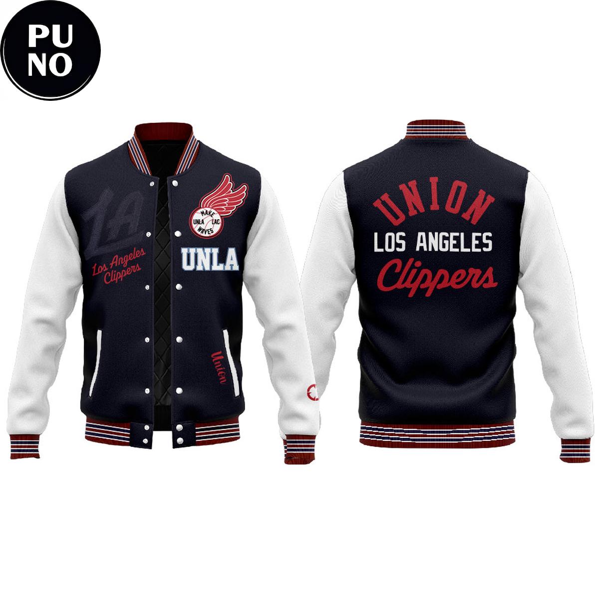 Los Angeles Clippers x Union Love Letter to Los Angeles 2026 Baseball Jacket