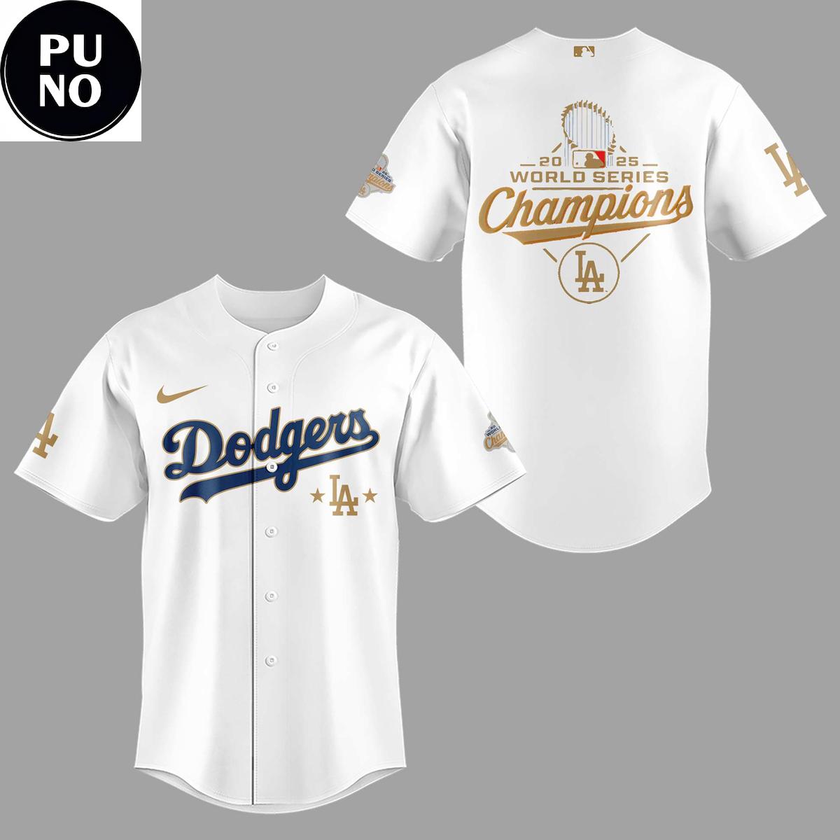 Los Angeles Dodgers 2025-26 World Series Champions Baseball Jersey