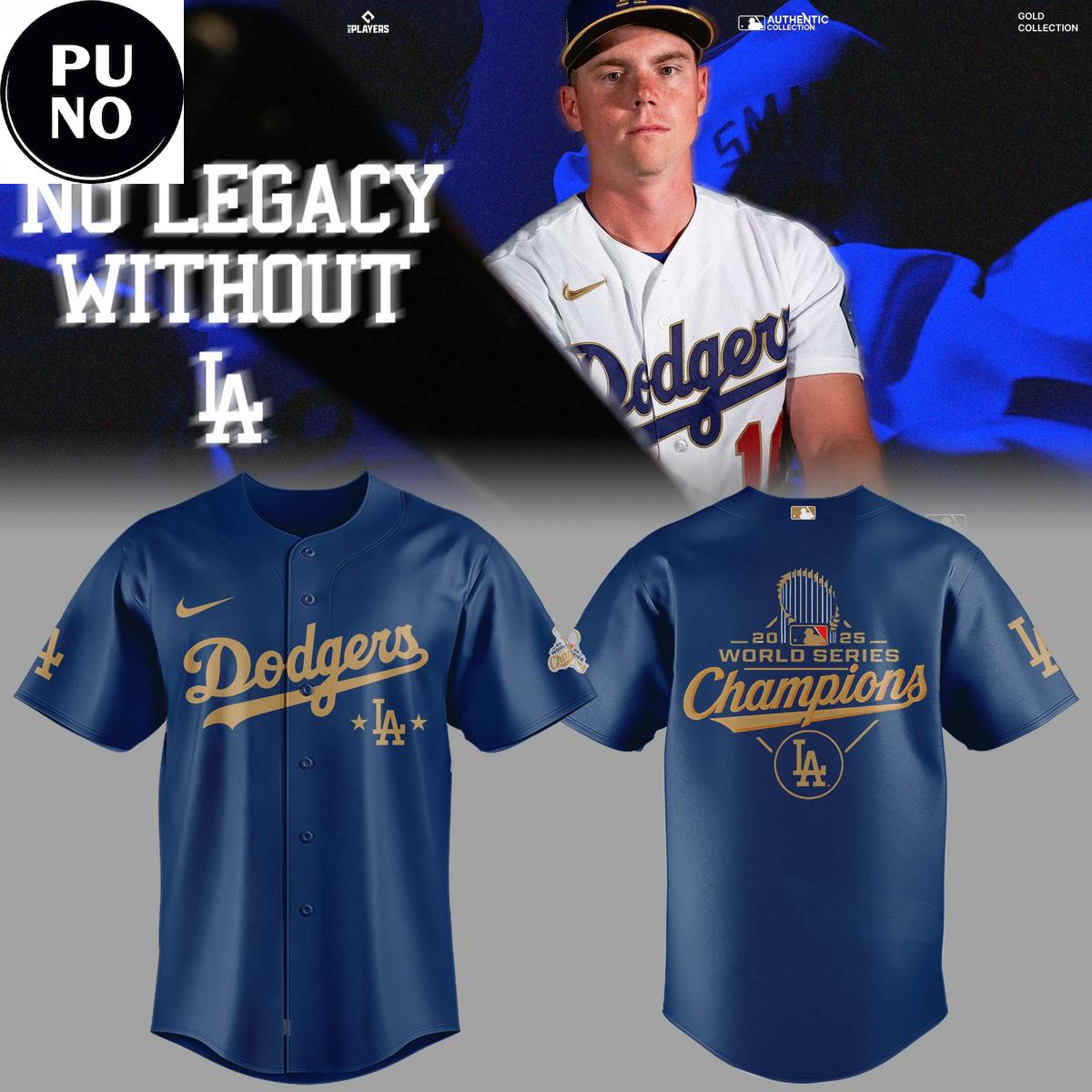 Los Angeles Dodgers 2025-26 World Series Champions Baseball Jersey