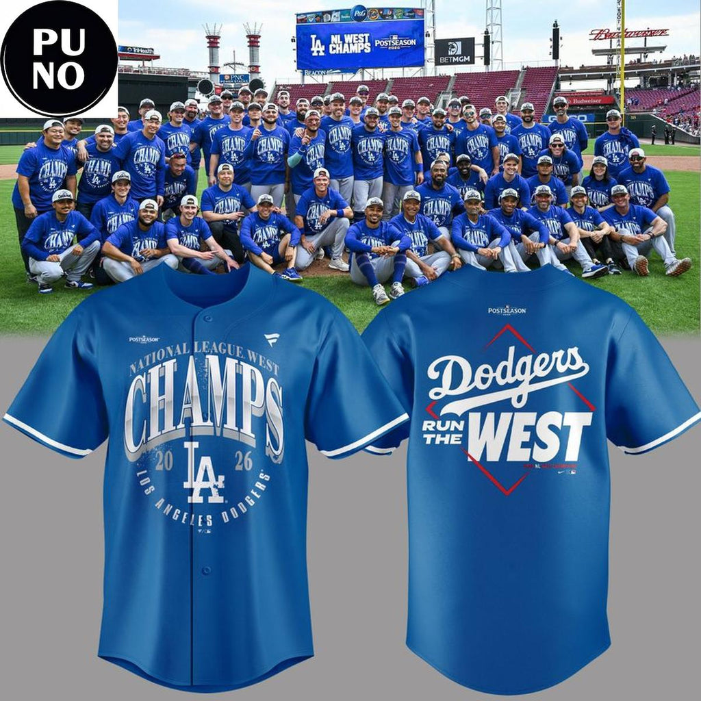 Los Angeles Dodgers 2026 Champions NL West Division Baseball Jersey