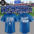 Los Angeles Dodgers 2026 Champions NL West Division Baseball Jersey
