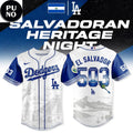 Los Angeles Dodgers 2026 El Salvador 503 Baseball Jersey