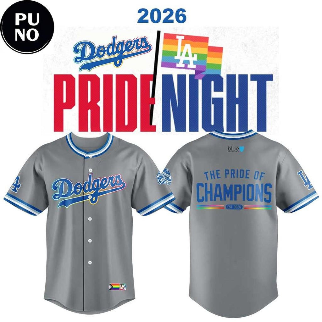 Los Angeles Dodgers LGBTQ+ Pride Night 2026 Baseball Jersey