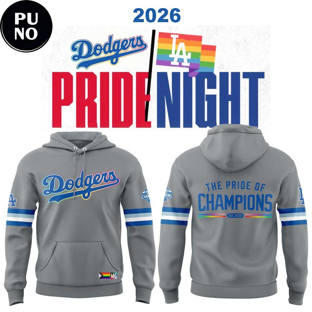 Los Angeles Dodgers LGBTQ+ Pride Night 2026 Hoodie