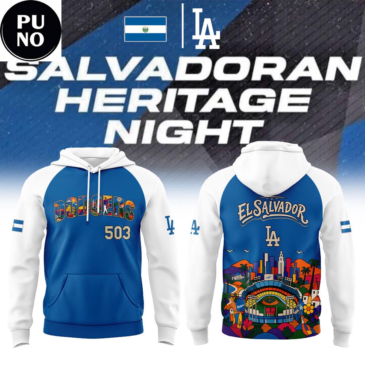 Los Angeles Dodgers Salvadoran Heritage Night 2026 Hoodie