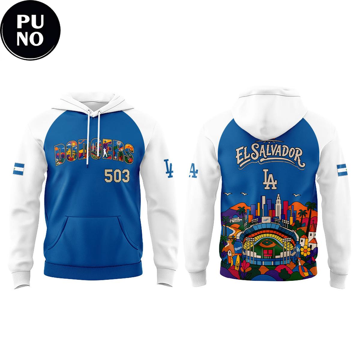 Los Angeles Dodgers Salvadoran Heritage Night 2026 Hoodie