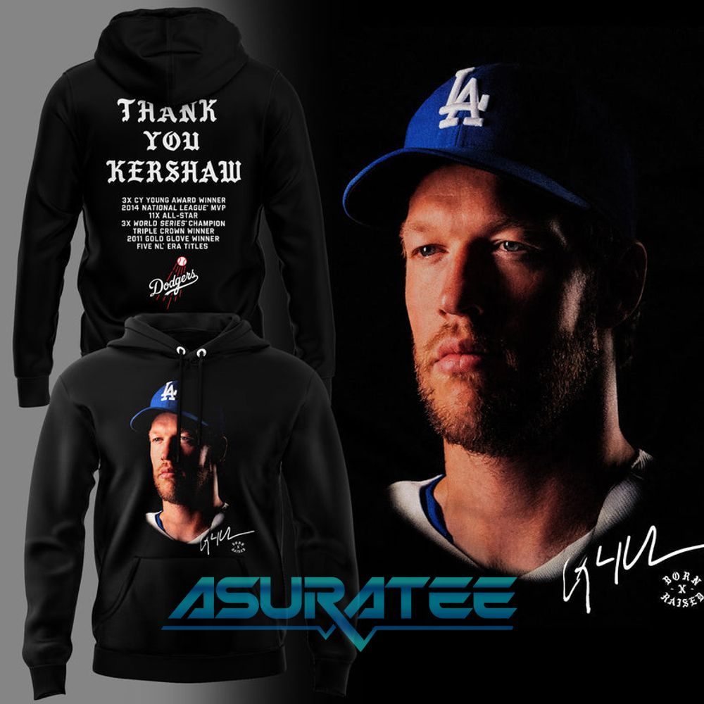 Los Angeles Dodgers Thank You Clayton Kershaw 2026 Hoodie