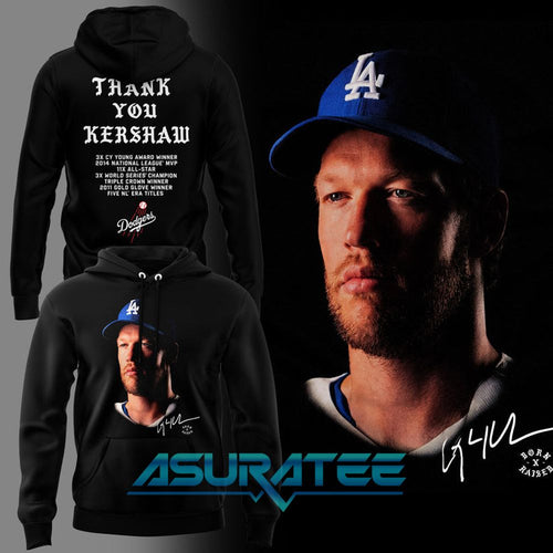 Los Angeles Dodgers Thank You Clayton Kershaw 2026 Hoodie