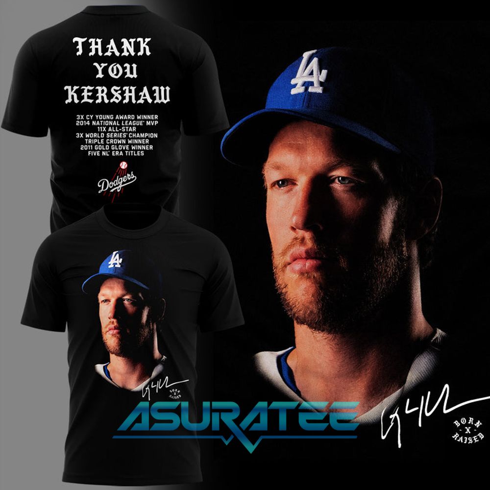 Los Angeles Dodgers Thank You Clayton Kershaw Limited Edition Shirt