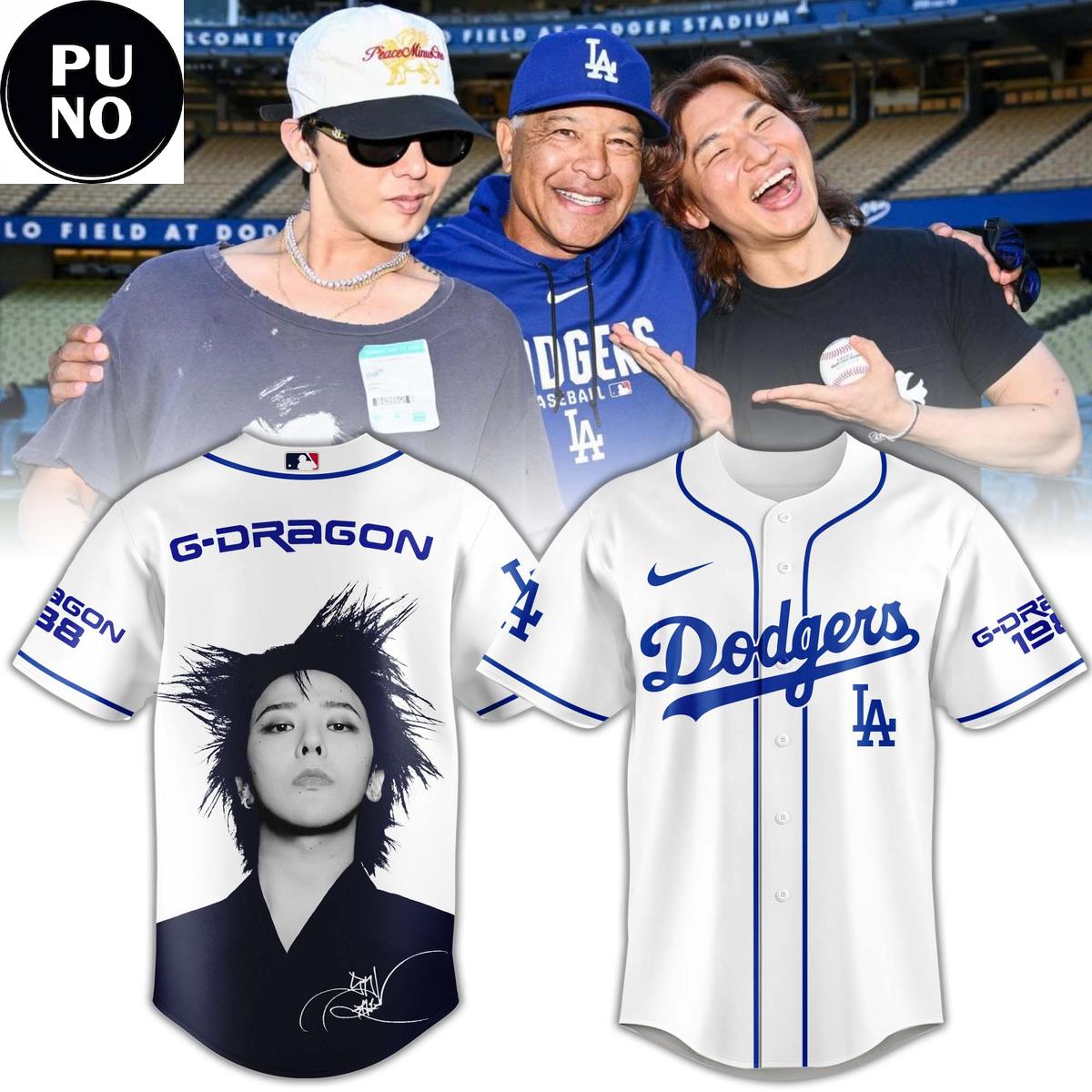 Los Angeles Dodgers x BIGBANG 2026 Personalized Baseball Jersey