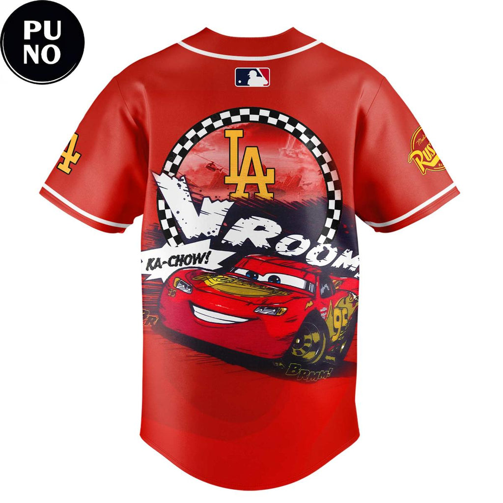 Los Angeles Dodgers x Cars Lightning McQueen 20th Anniversary Baseball Jersey