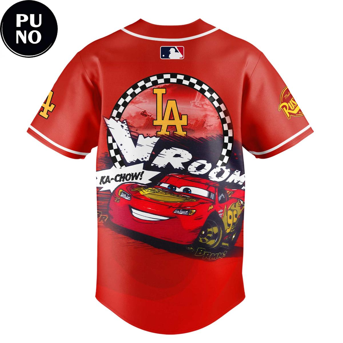 Los Angeles Dodgers x Cars Lightning McQueen 20th Anniversary Baseball Jersey